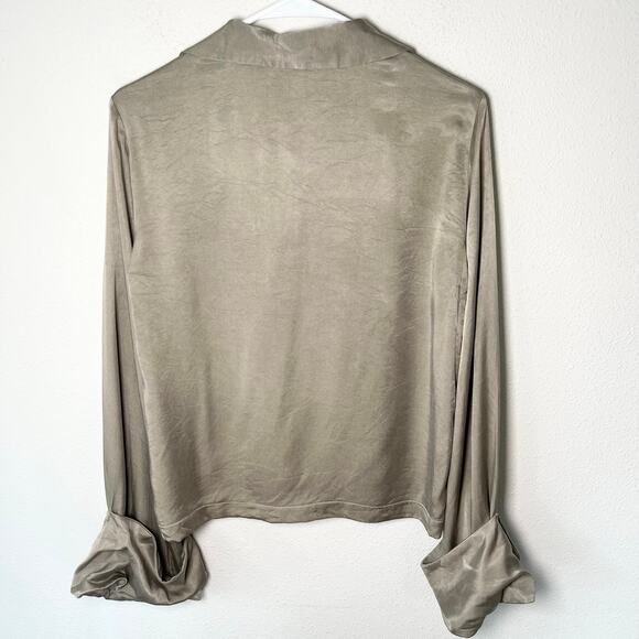 Djerf Avenue Occasion Top in Rain Long Sleeve // Size Small - Picture 5 of 7